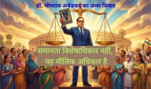 Read more about the article डॉ. भीमराव अंबेडकर समानता का अधिकार: “समानता विशेषाधिकार नहीं, यह मौलिक अधिकार है” – एक गहन विश्लेषण